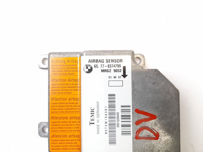 Recambio de centralita airbag para bmw serie 5 berlina (e39) 2.5 525tds referencia OEM IAM 65778374799  MRSZ9032