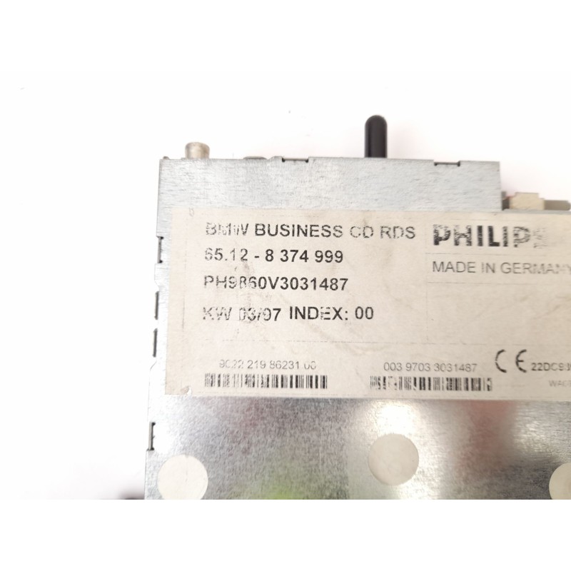 Recambio de sistema audio / radio cd para bmw serie 5 berlina (e39) 2.5 525tds referencia OEM IAM 65128374999  