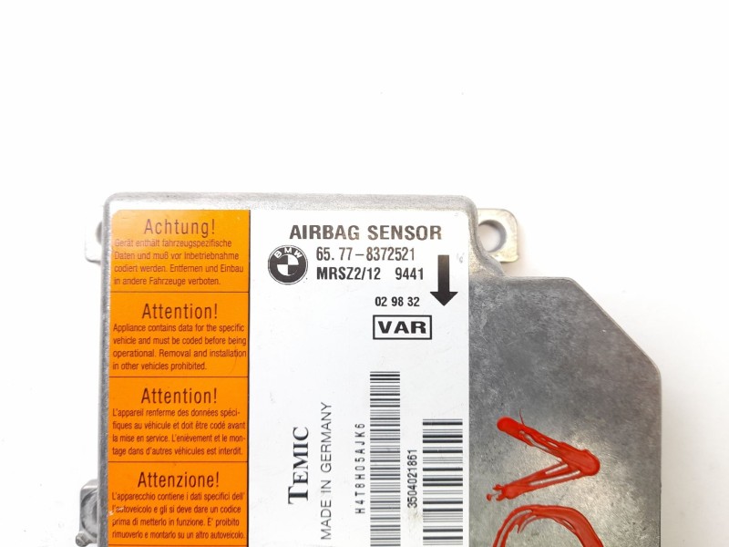 Recambio de centralita airbag para bmw serie 3 berlina (e46) 320d referencia OEM IAM 65778372521  MRSZ212