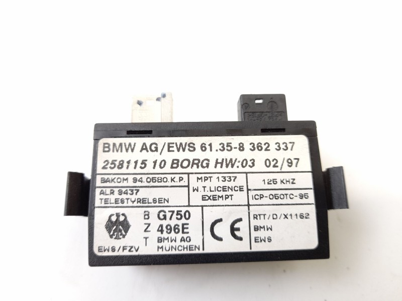 Recambio de centralita inmovilizador para bmw serie 5 berlina (e39) 2.5 525tds referencia OEM IAM 61358362337  25811510