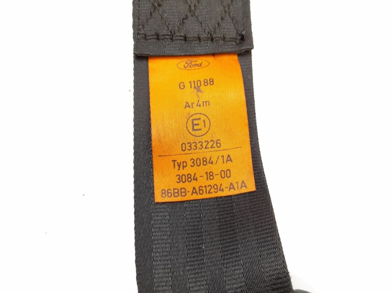 Recambio de cinturon seguridad delantero derecho para ford sierra fastback (gbc) 1.8 referencia OEM IAM 86BBA61294A1A  