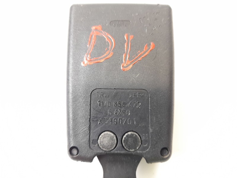 Recambio de enganche cinturon seguridad delantero derecho para skoda octavia combi (1u5) 1.9 tdi referencia OEM IAM 1U0858472  