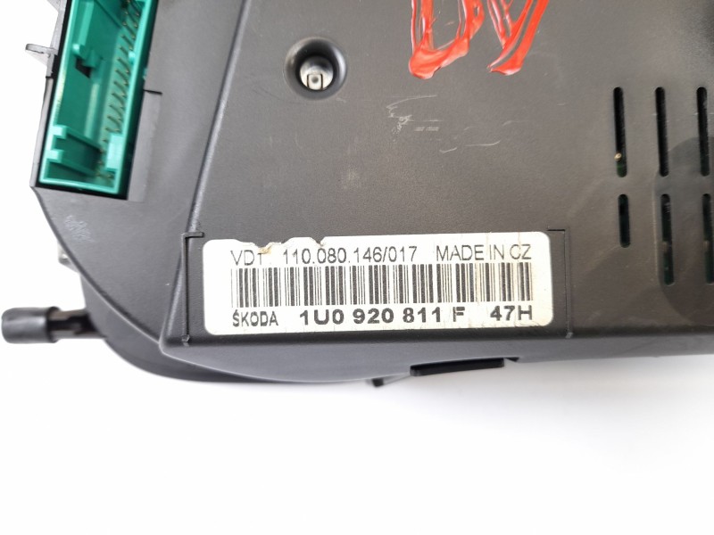 Recambio de cuadro instrumentos para skoda octavia combi (1u5) 1.9 tdi referencia OEM IAM 1U0920811F 88311322 110080146017