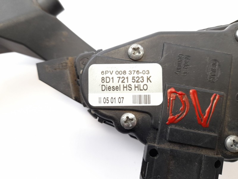 Recambio de pedal acelerador para skoda superb (3u4) 2.0 tdi dpf referencia OEM IAM 8D1721523K  00837603