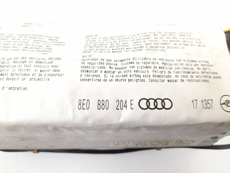 Recambio de airbag delantero derecho para audi a4 b6 (8e2) 1.9 tdi referencia OEM IAM 8E0880204E  