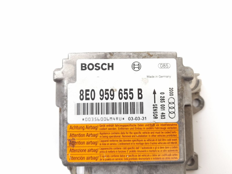 Recambio de centralita airbag para audi a4 b6 (8e2) 1.9 tdi referencia OEM IAM 8E0959655B  0285001483