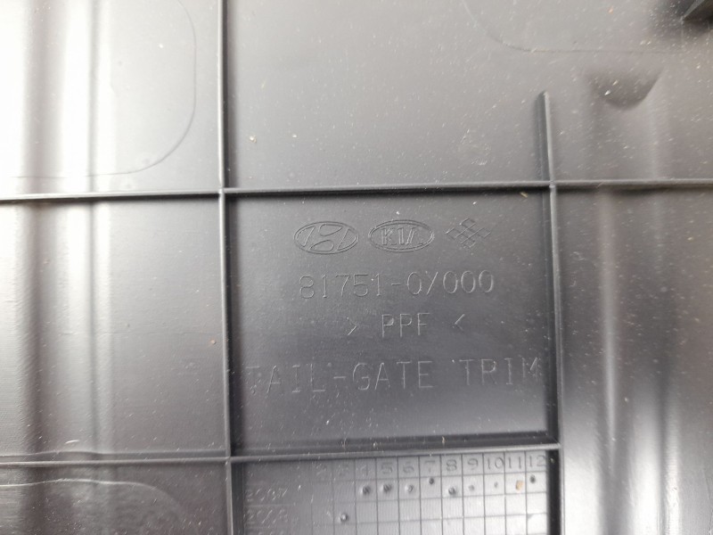Recambio de guarnecido porton trasero para hyundai i10 classic referencia OEM IAM 817510X000  