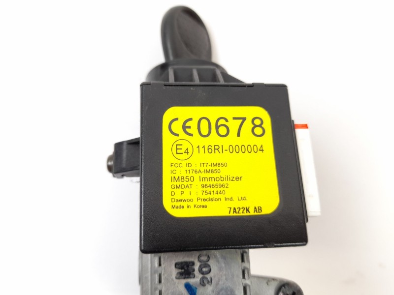 Recambio de conmutador de arranque para chevrolet matiz 1.0 cat referencia OEM IAM 116RI000004 IT7IM850 96465962