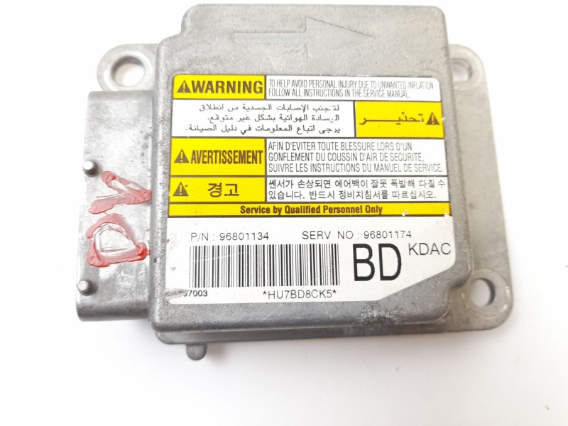 Recambio de centralita airbag para chevrolet matiz 1.0 cat referencia OEM IAM 96801174  96801134