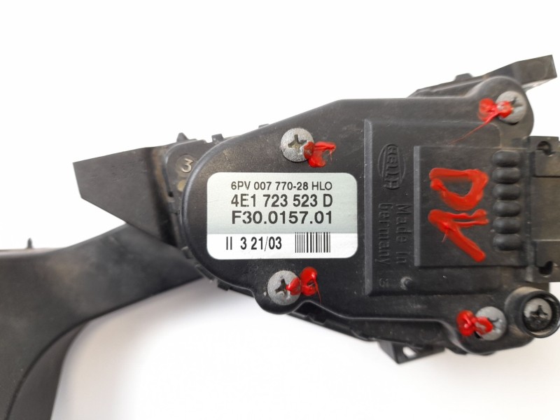 Recambio de pedal acelerador para audi a8 (4e2) 4.0 tdi quattro referencia OEM IAM 4E1723523D  F30015701