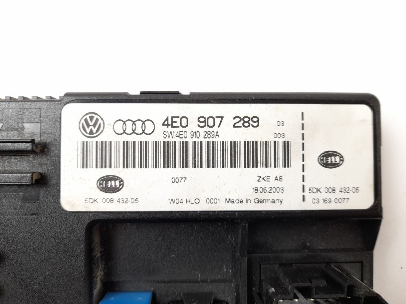 Recambio de modulo electronico para audi a8 (4e2) 4.0 tdi quattro referencia OEM IAM 4E0907289 00843205 4E0910289A