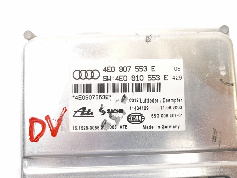 Recambio de centralita suspension para audi a8 (4e2) 4.0 tdi quattro referencia OEM IAM 4E0907553E 5SG00840701 4E0910553E