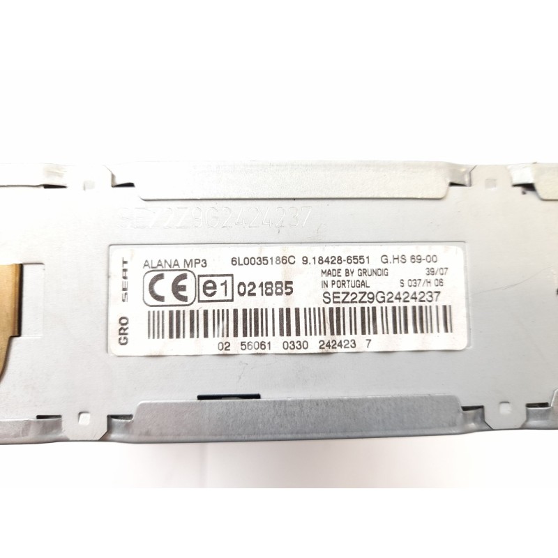 Recambio de sistema audio / radio cd para seat ibiza iii (6l1) 1.4 tdi referencia OEM IAM 6L0035186C  9184286551