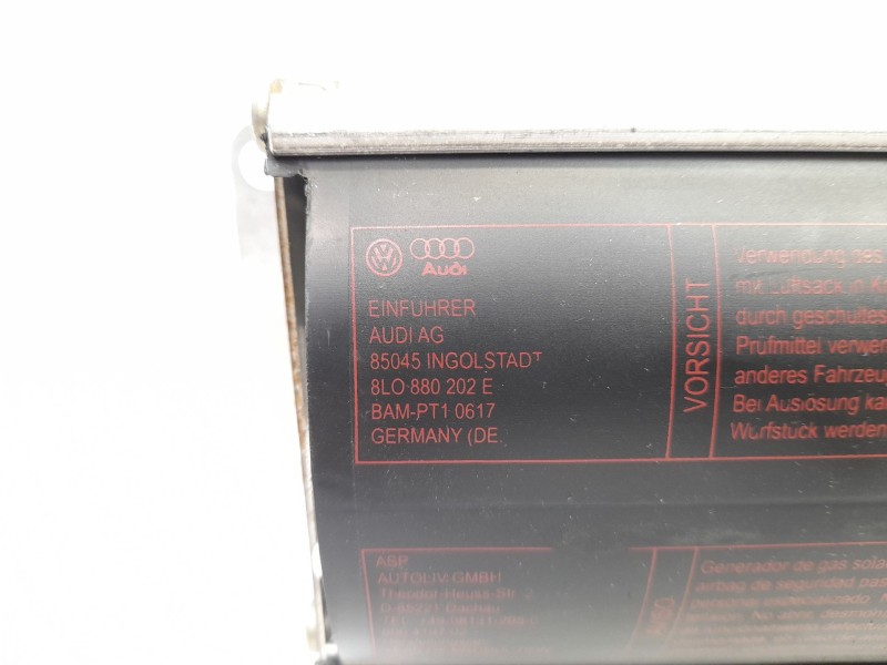 Recambio de airbag delantero derecho para audi a3 (8l1) 1.9 tdi referencia OEM IAM 8L0880202E  BAMPT10617