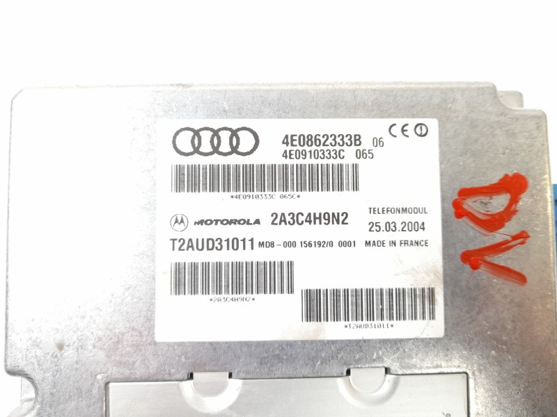 Recambio de modulo electronico para audi a8 (4e2) 4.0 tdi quattro referencia OEM IAM 4E0862333B T2AUD31011 4E0910333C