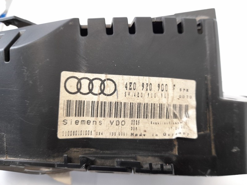 Recambio de cuadro instrumentos para audi a8 (4e2) 4.0 tdi quattro referencia OEM IAM 4E0920900F 88311327 4E0910900