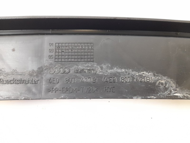 Recambio de spoiler paragolpes trasero para audi a8 (4e2) 4.0 tdi quattro referencia OEM IAM 4E0807417B  4E0807421B