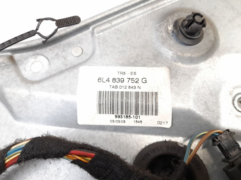 Recambio de elevalunas trasero derecho para seat ibiza (6l1) 1.9 tdi referencia OEM IAM 6L4839752G  6L4839756E