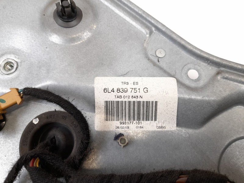 Recambio de elevalunas trasero izquierdo para seat ibiza (6l1) 1.9 tdi referencia OEM IAM 6L4839751G  6L4839755E