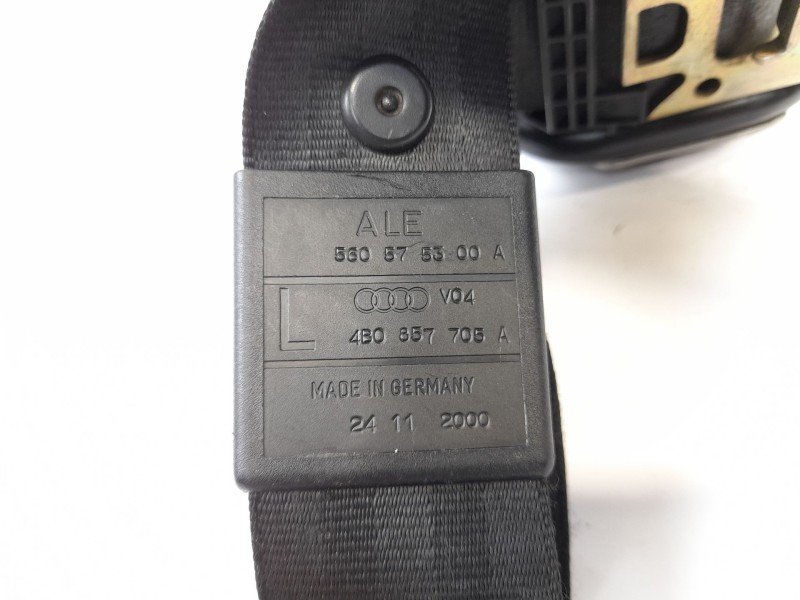 Recambio de cinturon seguridad delantero izquierdo para audi a6 berlina (4b2) 2.5 tdi referencia OEM IAM 4B0857705A  560575300A
