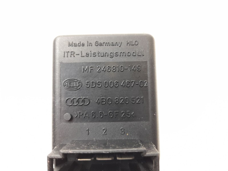 Recambio de resistencia calefaccion para audi a6 berlina (4b2) 2.5 tdi referencia OEM IAM 4B0820521 MF246810149 5DS00646702