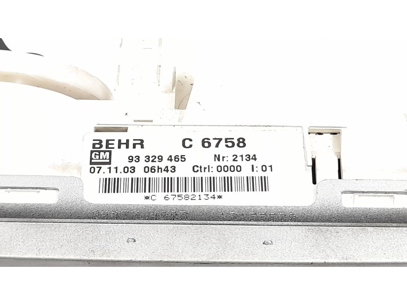 Recambio de mando calefaccion / aire acondicionado para opel meriva enjoy referencia OEM IAM 93329465  