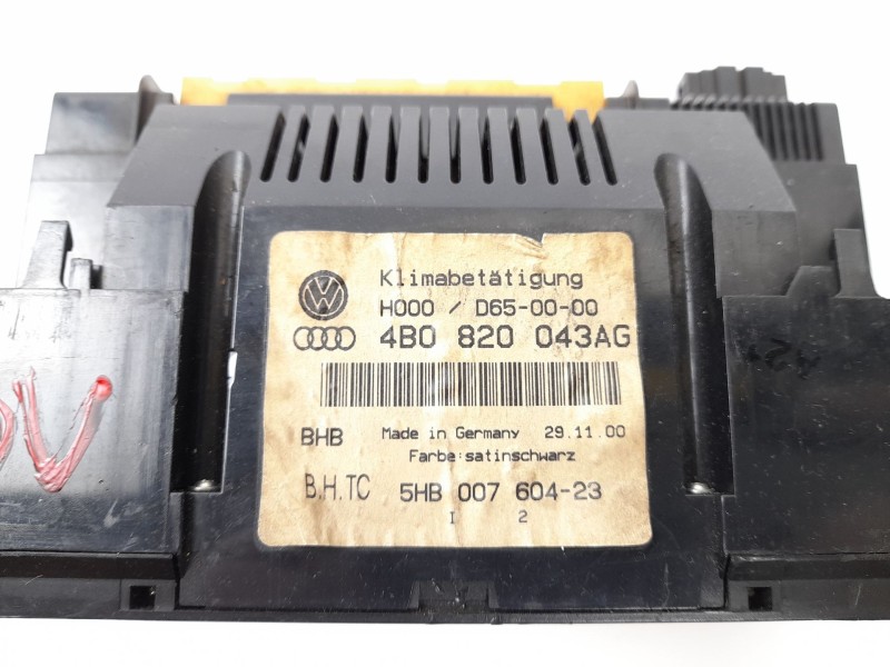 Recambio de mando climatizador para audi a6 berlina (4b2) 2.5 tdi referencia OEM IAM 4B0820043AG  5HB00760423