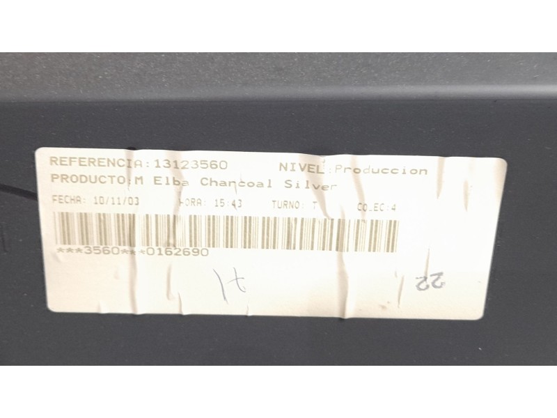 Recambio de guarnecido puerta trasera izquierda para opel meriva enjoy referencia OEM IAM 13123560  