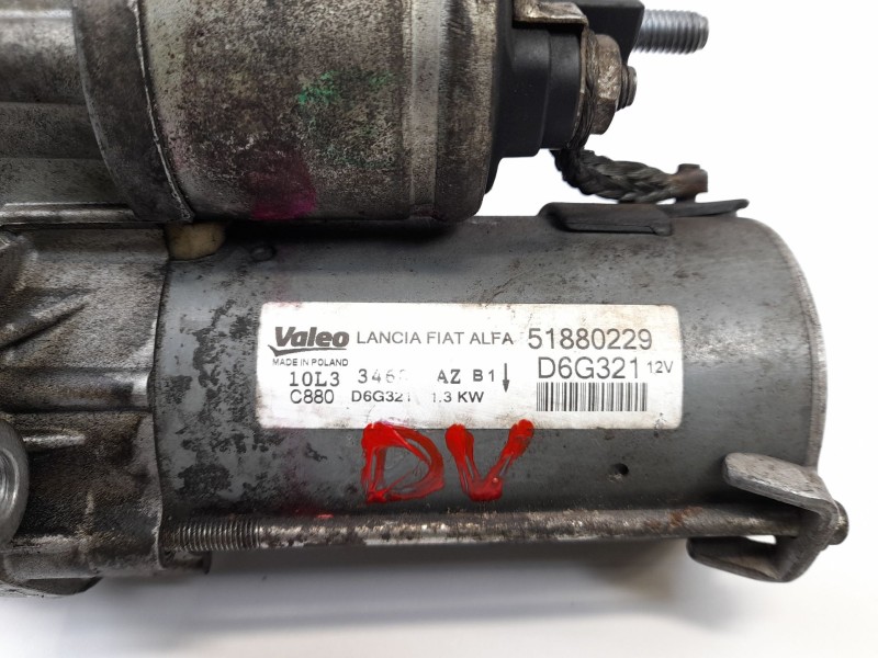 Recambio de motor arranque para fiat doblo ii cargo (263) furgón base referencia OEM IAM 51880229  D6G321