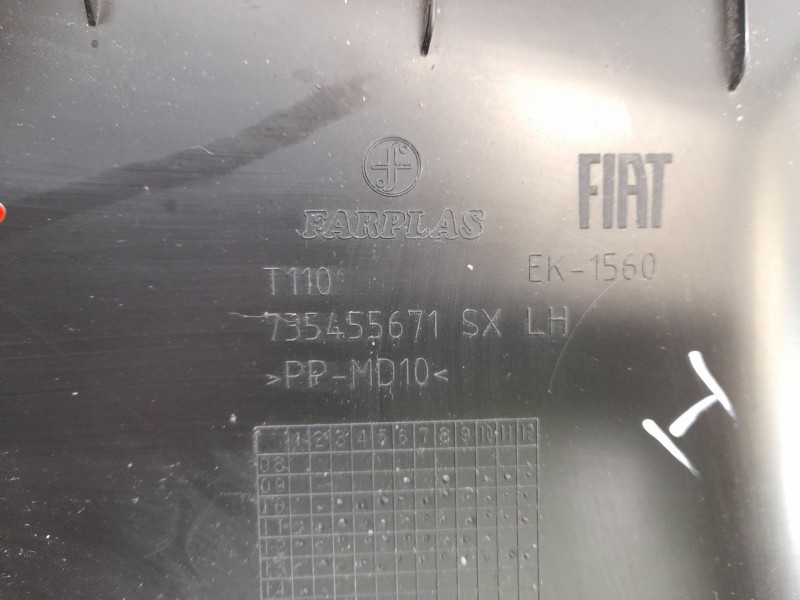 Recambio de moldura para fiat doblo ii cargo (263) furgón base referencia OEM IAM 735455671  