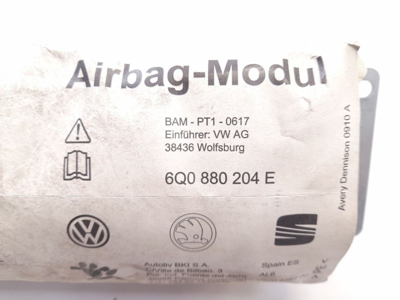 Recambio de airbag delantero derecho para seat ibiza iii (6l1)1.9 tdi referencia OEM IAM 6Q0880204E  P600916200A