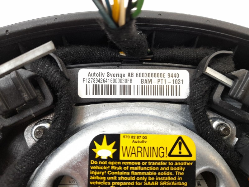 Recambio de airbag delantero izquierdo para saab 9-3 berlina 2.2 tid linear referencia OEM IAM P127894264  600306800E