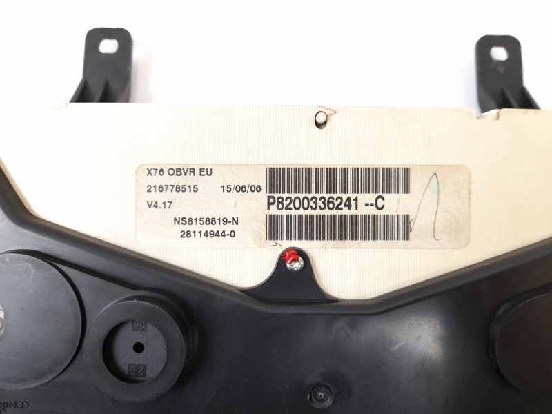 Recambio de cuadro instrumentos para nissan kubistar (x76) 1.5 dci referencia OEM IAM P8200336241C 216709164 216778515