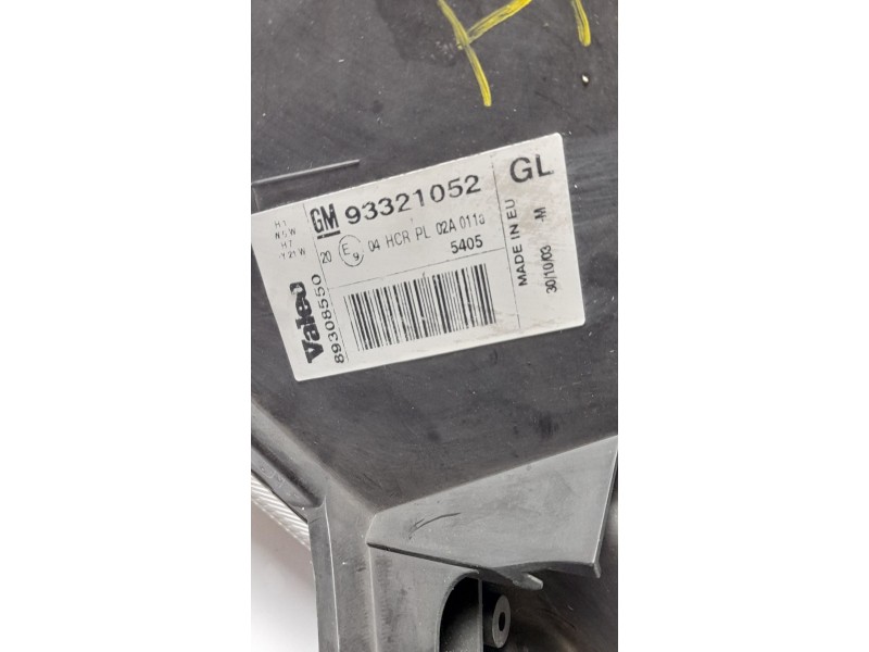 Recambio de faro izquierdo para opel meriva enjoy referencia OEM IAM 93321052  