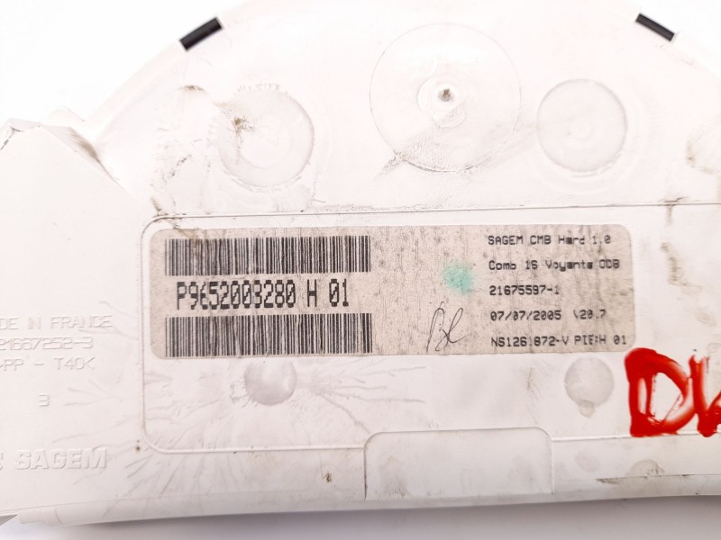 Recambio de cuadro instrumentos para citroen c3 1.4 hdi premier referencia OEM IAM P9652008280 216672523 216755971