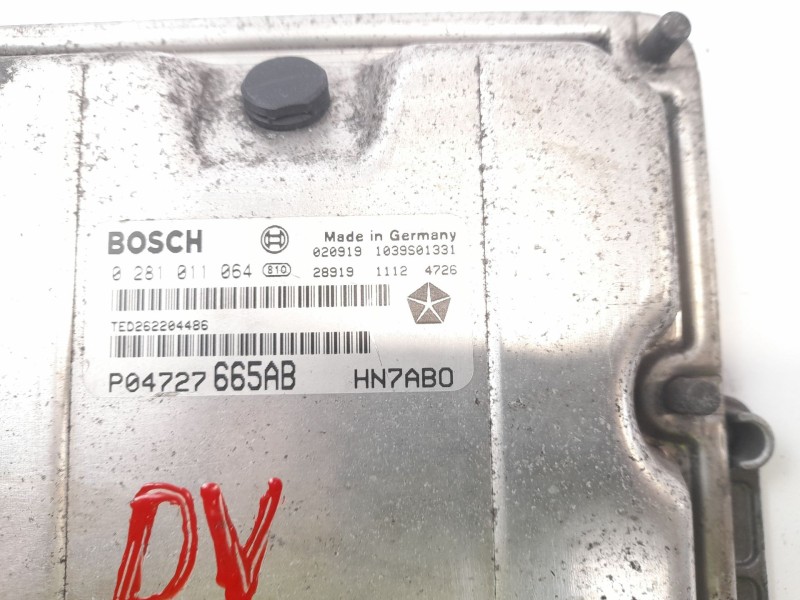 Recambio de centralita motor uce para chrysler voyager (rg) 2.5 crd cat referencia OEM IAM P04727665AB  
