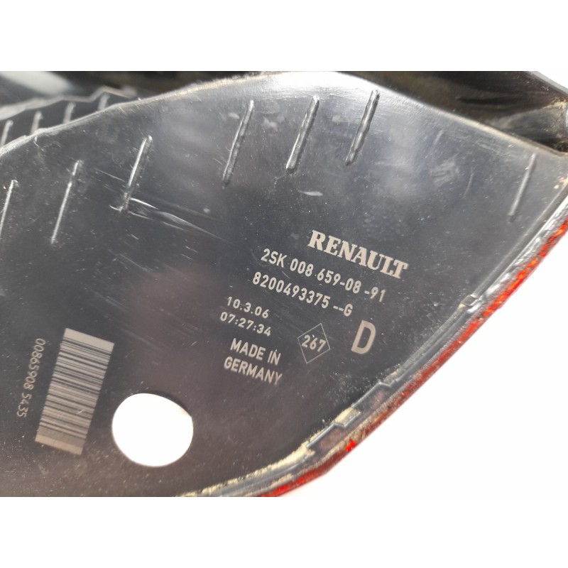 Recambio de piloto trasero derecho para renault scenic ii 1.9 dci diesel referencia OEM IAM 8200493375G 15911600 2SK0086590891