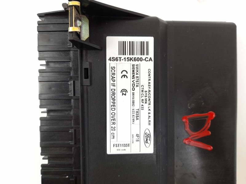 Recambio de centralita cierre para ford fusion (cbk) ambiente referencia OEM IAM 4S6T15K600CA 5WK48862 5WK48757A