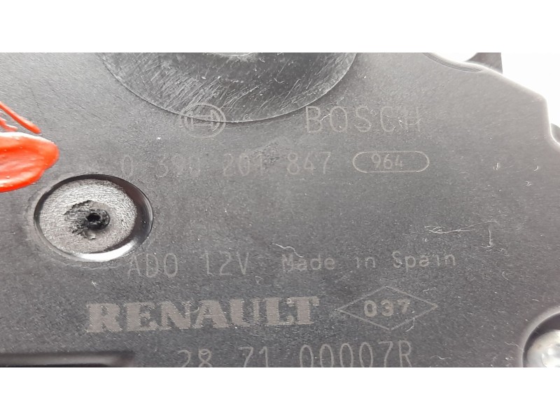 Recambio de motor limpia trasero para renault megane iii coupe dynamique referencia OEM IAM 0390201847 287100007R 