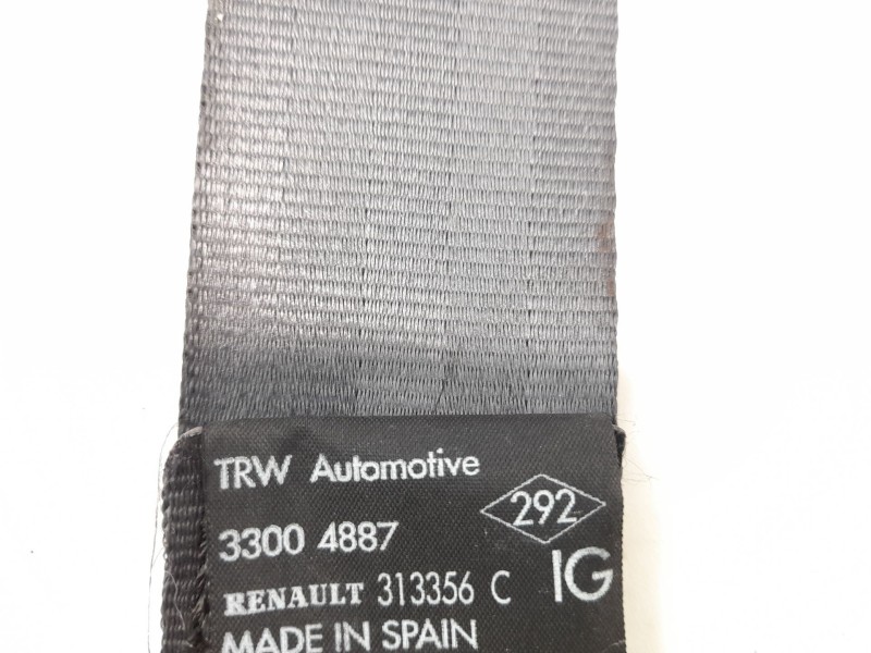 Recambio de cinturon seguridad trasero izquierda para renault kangoo 1.2 i referencia OEM IAM 33004887  