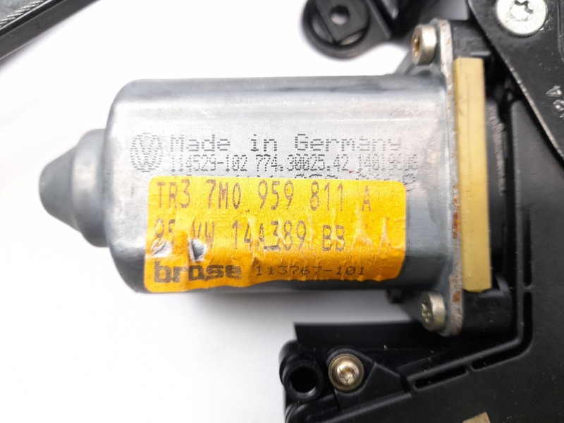 Recambio de elevalunas trasero izquierdo para volkswagen sharan (7m8) 1.9 tdi referencia OEM IAM 7M0959811A 114529102 95VW14A389