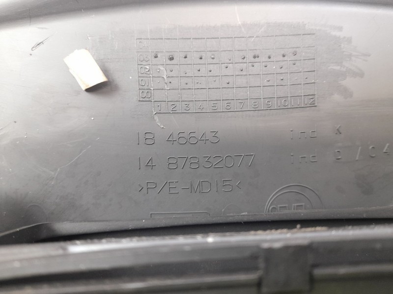 Recambio de moldura para fiat ulysse (179_) 2.2 jtd referencia OEM IAM 1487832077  1846643