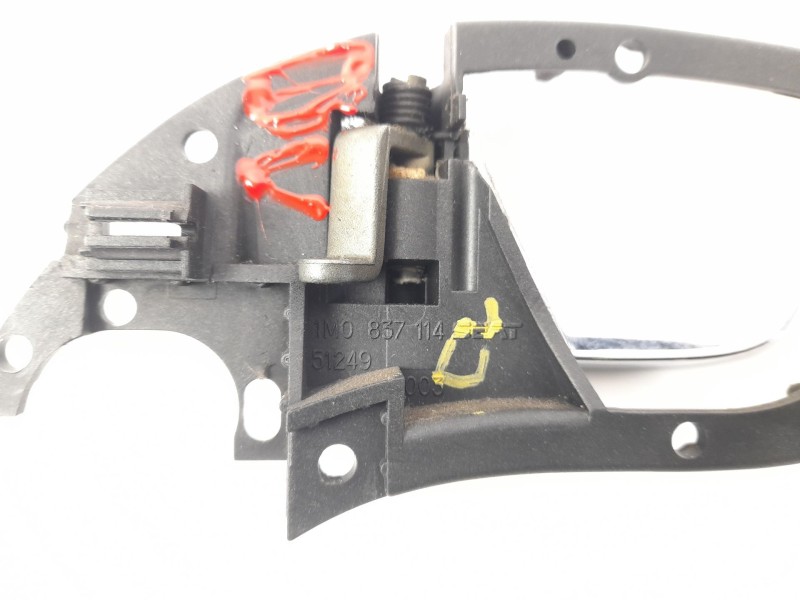 Recambio de maneta interior delantera derecha para seat leon (1m1) 1.9 tdi referencia OEM IAM 1M0837114  