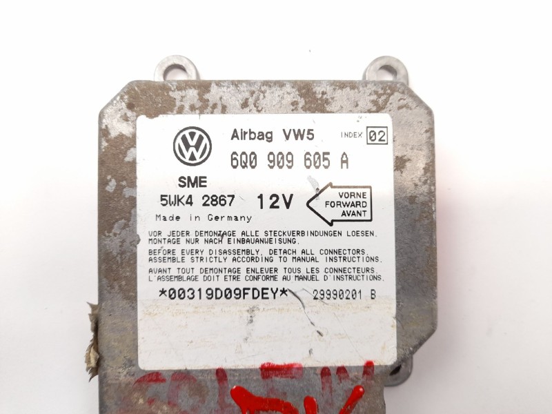 Recambio de centralita airbag para volkswagen golf iv berlina (1j1) 1.9 tdi referencia OEM IAM 6Q0909605A  5WK42867