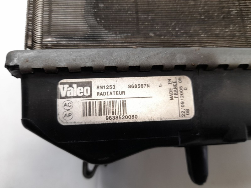 Recambio de radiador agua para citroën c2 1.4 referencia OEM IAM 9638520080 868567N RM1253