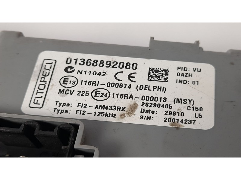 Recambio de caja reles / fusibles para peugeot bipper tepee basic stt 1.3 hdi referencia OEM IAM 1368892080  