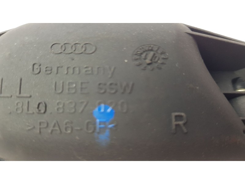 Recambio de maneta interior delantera derecha para audi a3 (8l1) 1.6 fastback referencia OEM IAM 8L0837020  