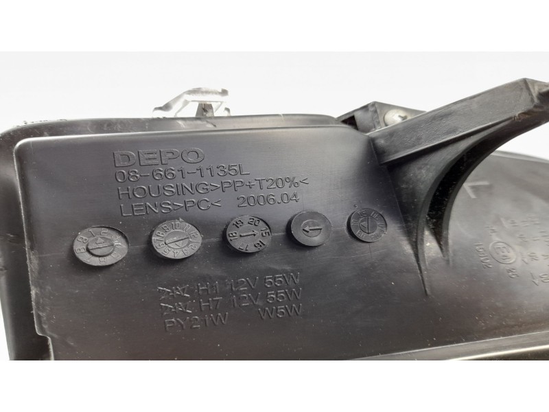 Recambio de faro izquierdo para fiat doblo (119) 1.3 16v jtd cat referencia OEM IAM 086611135 086611135L 