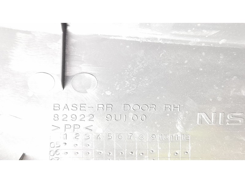 Recambio de guarnecido puerta trasera derecha para nissan note (e11e) 1.5 dci referencia OEM IAM 829229U100  