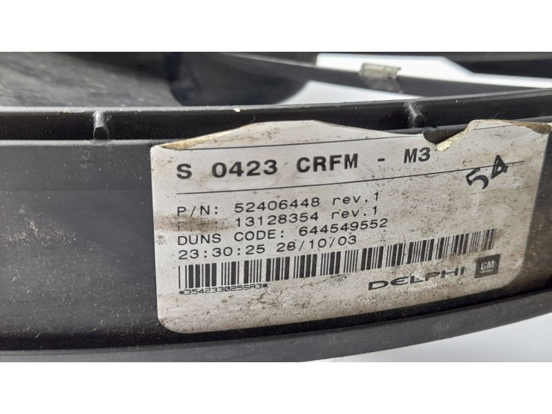 Recambio de electroventilador para opel meriva enjoy referencia OEM IAM 52406448  